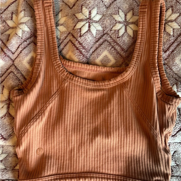 Lululemon Ribbed Peach Tank Top - Picture 2 of 2